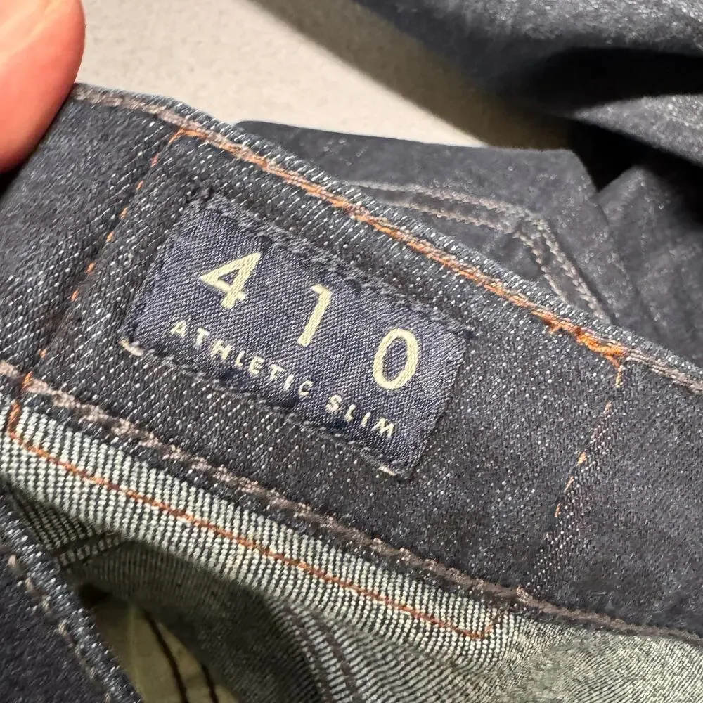Lucky Brand Jeans Mens 40x34 (41x34 ACTUAL) 410 Athletic Slim‎ Blue Denim